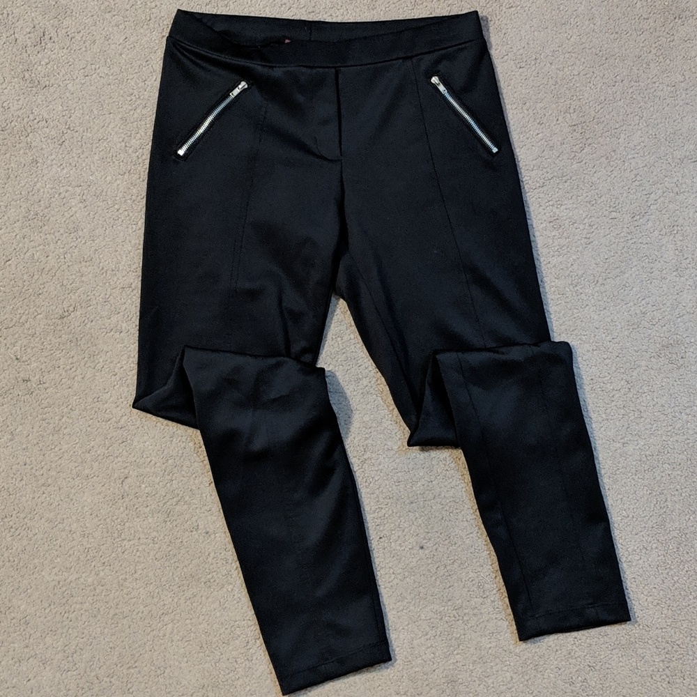 Black skinny dress pants